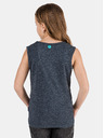 Sam 73 Dunkelblaues bedrucktes Mädchen-Tank-Top SAM 73