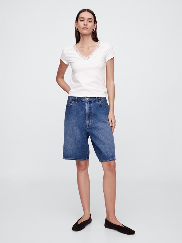 GAP Damen-T-Shirt mit Spitze GAP