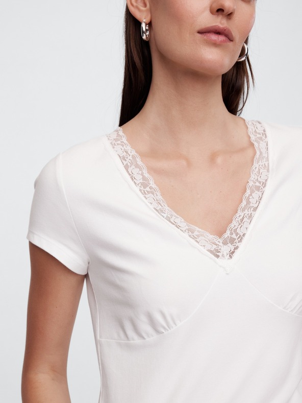 GAP Damen-T-Shirt mit Spitze GAP