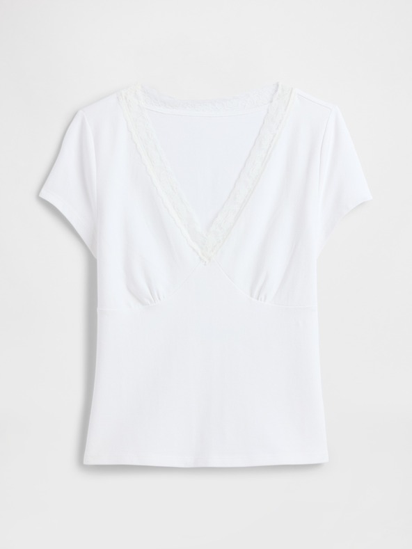 GAP Damen-T-Shirt mit Spitze GAP