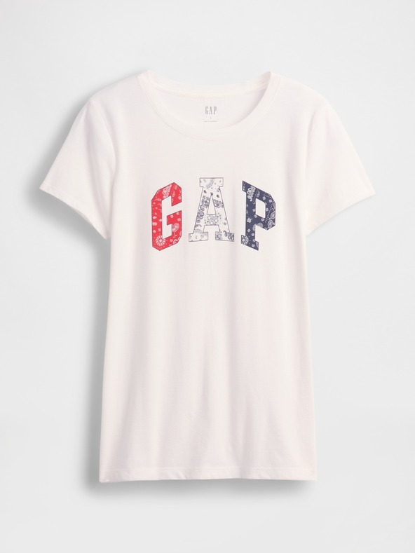 GAP Damen-T-Shirt mit Logo Americana GAP