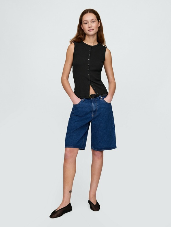 GAP Damen-Rippenstrick-Cardiganweste GAP