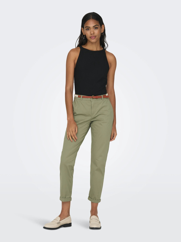 ONLY Khaki Damen Chino Hose ONLY