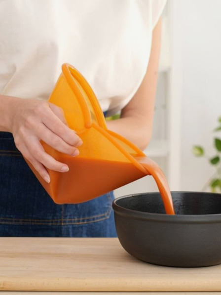 Fossil Orange Food Huggers Silikon-Lebensmittelbeutel (900 ml)