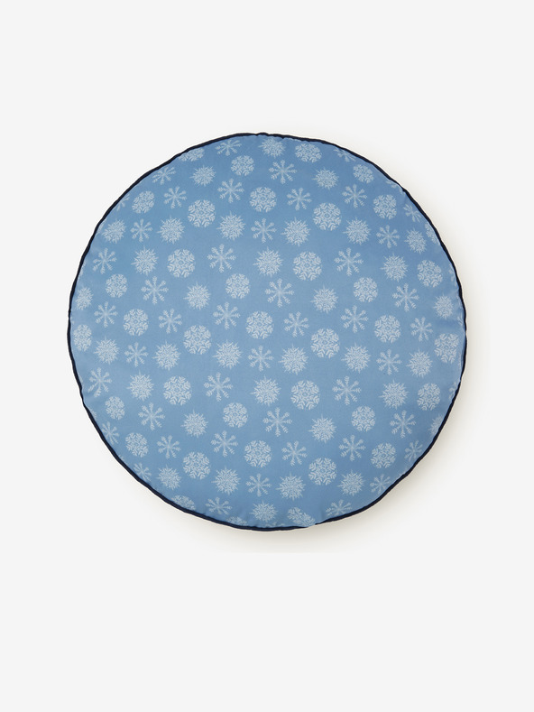 HIP Durchmesser 55 cm - Blaues Wendekissen mit HIP Phalini-Motiv