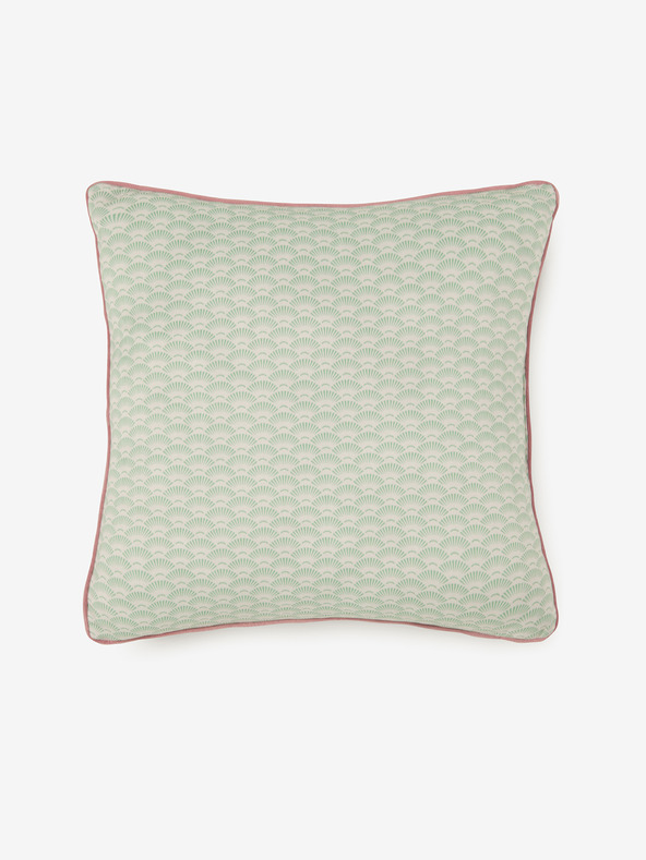 HIP 48 x 48 cm - Grünes und rosa HIP Romini Wendekissen