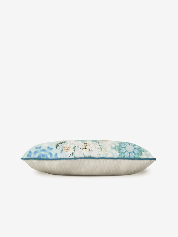 HIP 30 x 60 cm - Blau und cremefarbenes Wendekissen HIP Camunda