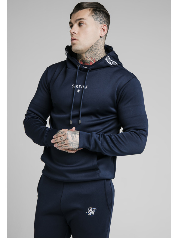 Siksilk Dunkelblauer Herren Hoodie SikSilk
