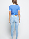Siksilk Blaue Damenjeans - JEANS SKINNY DISTRESSED