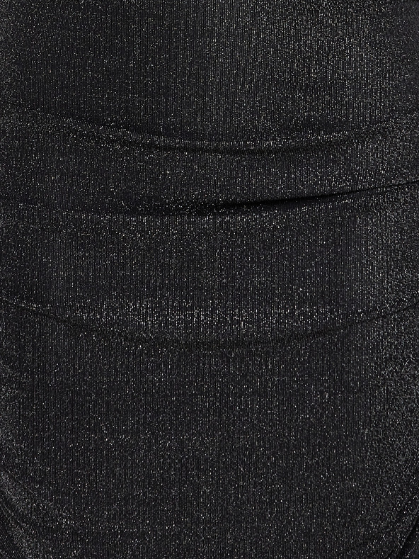 Fransa Fransa schwarzer Damen Metallic Etuirock