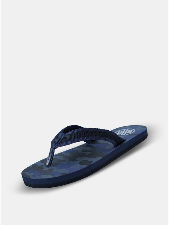Sam 73 Dunkelblaue Herren-Camouflage-Flip-Flops SAM 73