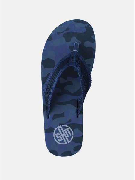 Sam 73 Dunkelblaue Herren-Camouflage-Flip-Flops SAM 73