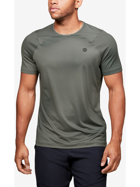 Under Armour Herren Kompression T-Shirt Under Armour HG Rush Fitted SS Printed