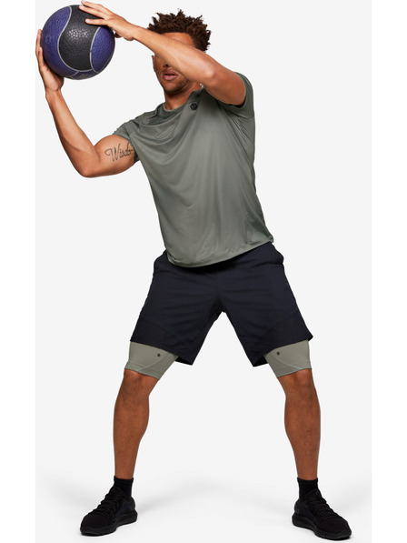 Under Armour Herren Kompression T-Shirt Under Armour HG Rush Fitted SS Printed