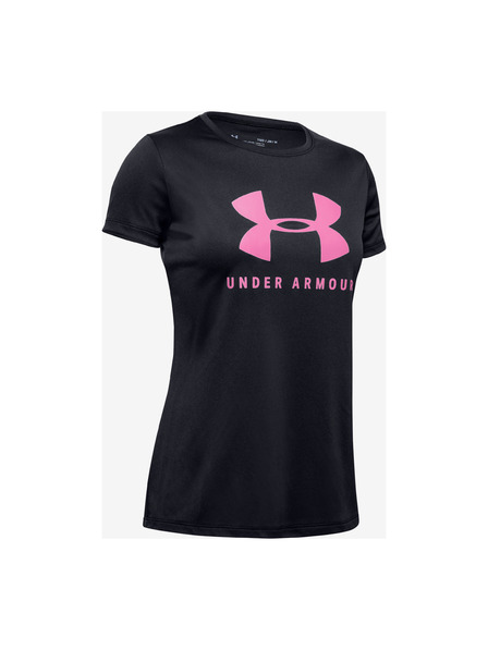 Under Armour Mädchen-T-Shirt Under Armour Tech Solid Graphic Big Logo Ss T-Shirt